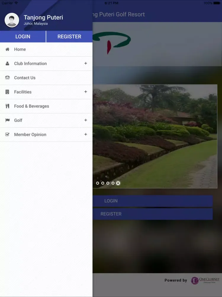 Capturas de tela do Tanjong Puteri Golf Resort iPad 