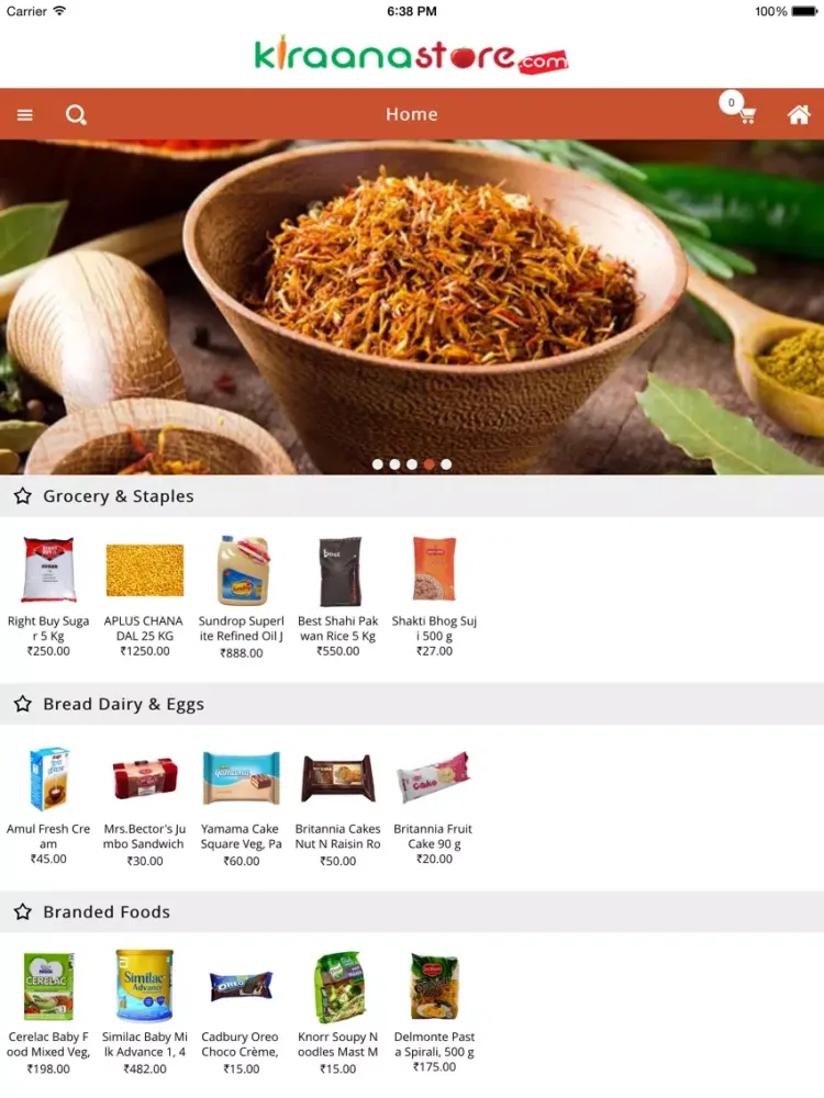 Tangkapan layar Buy Grocery Online | Kiraanastore iPad 