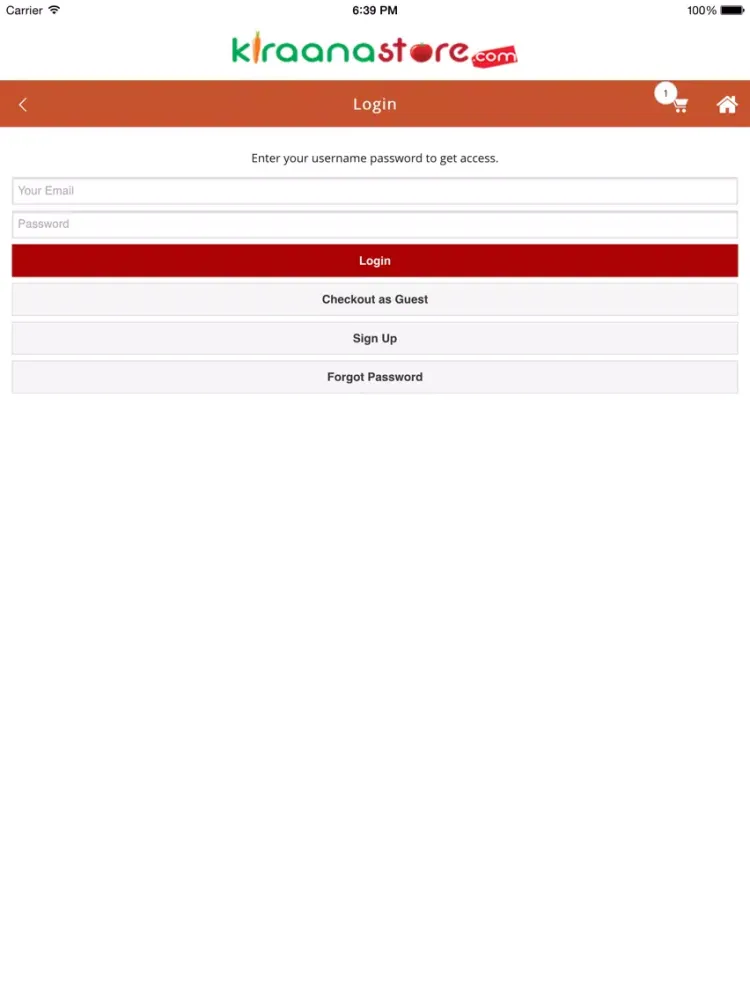 Tangkapan layar Buy Grocery Online | Kiraanastore iPad 