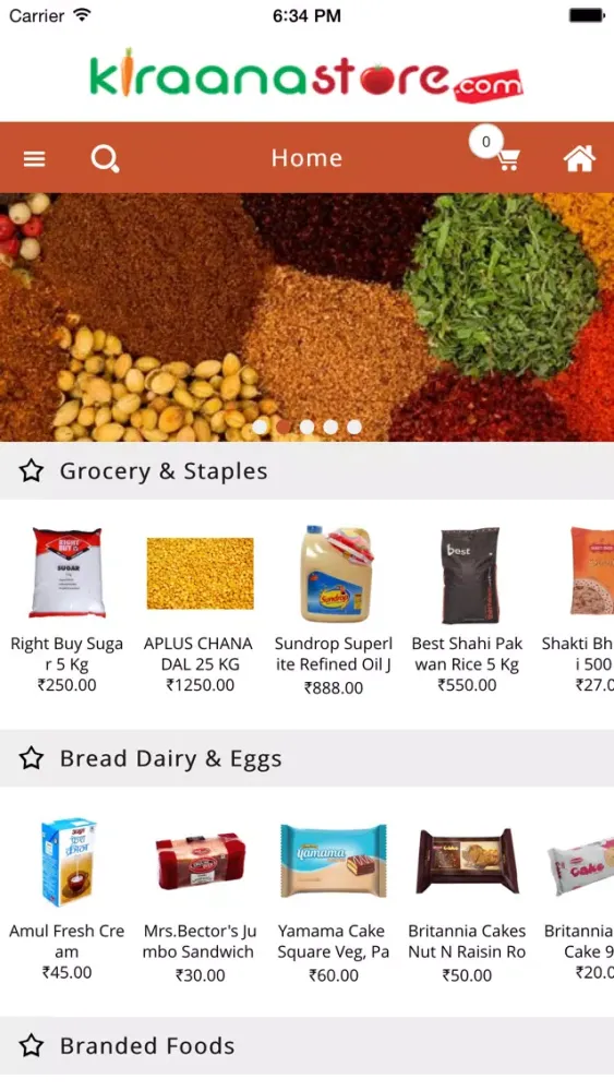 Tangkapan layar Buy Grocery Online | Kiraanastore