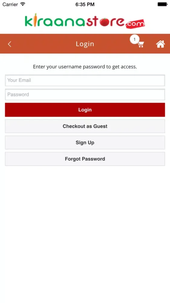 Tangkapan layar Buy Grocery Online | Kiraanastore