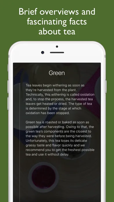Capturas de pantalla de The Tea App