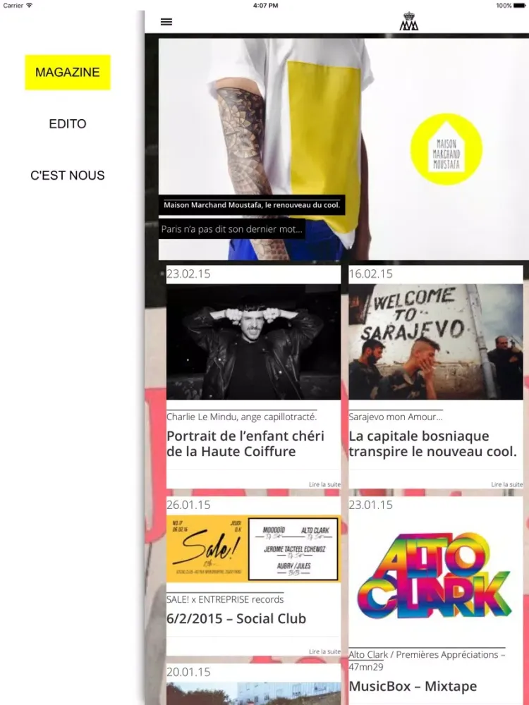 Скриншоты Monsieur-Mademoiselle iPad 