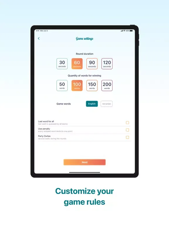 Owlias iPad  Screenshots