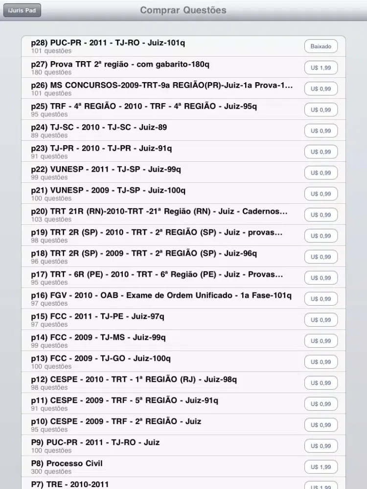 iJuris Pro - Concurso Público iPad  স্ক্রিনশট
