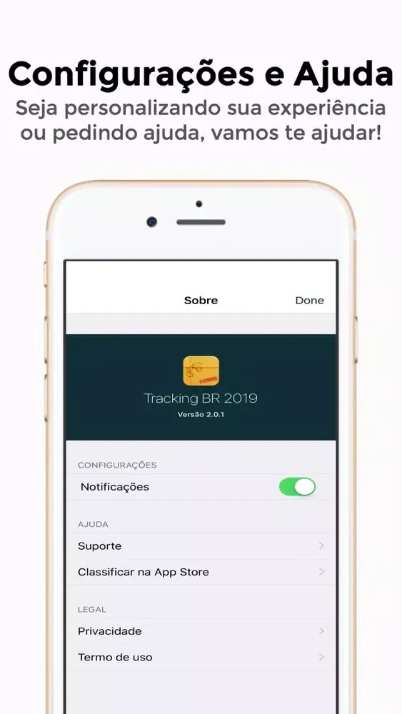 ภาพหน้าจอของ Tracking BR 2019