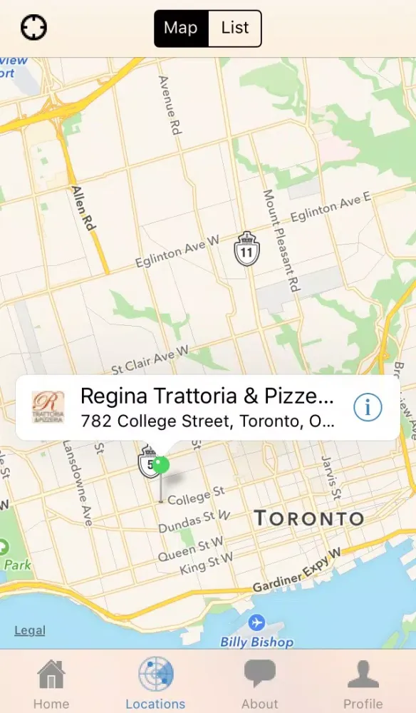 Regina Pizzeria and Trattoria应用截图