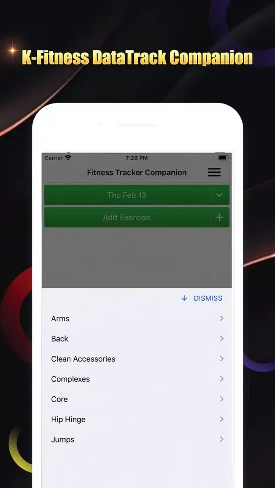Captures d'écran de K-Fitness DataTrack Companion