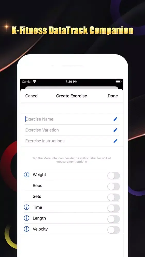Captures d'écran de K-Fitness DataTrack Companion