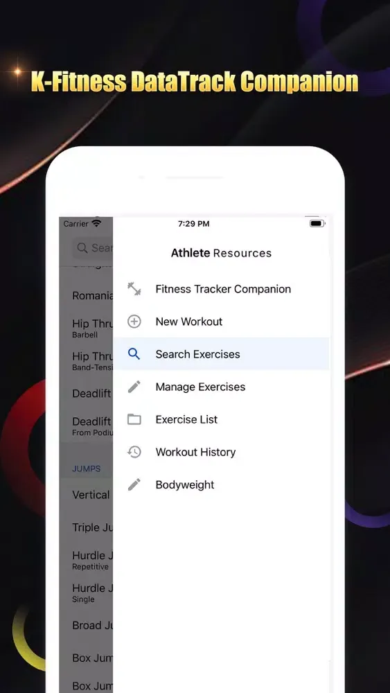 Captures d'écran de K-Fitness DataTrack Companion
