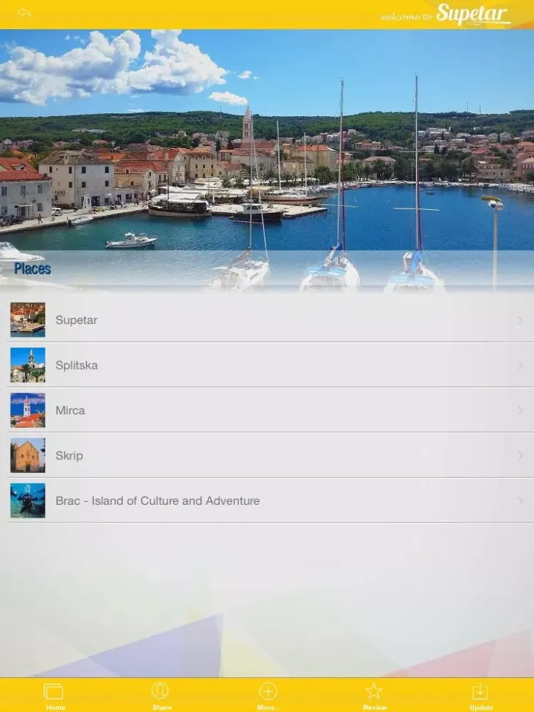 Ảnh chụp màn hình của Welcome To Supetar iPad 