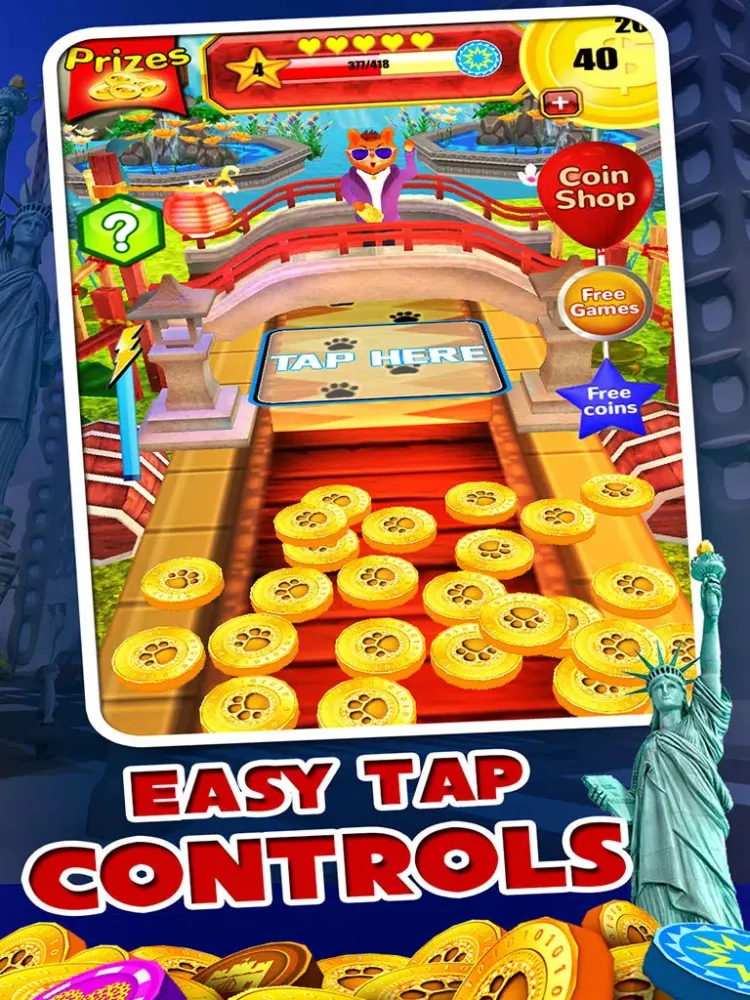Capturas de tela do > Fortune Cat Magical Kingdom - A Kitty Coin Pusher Jackpot iPad 