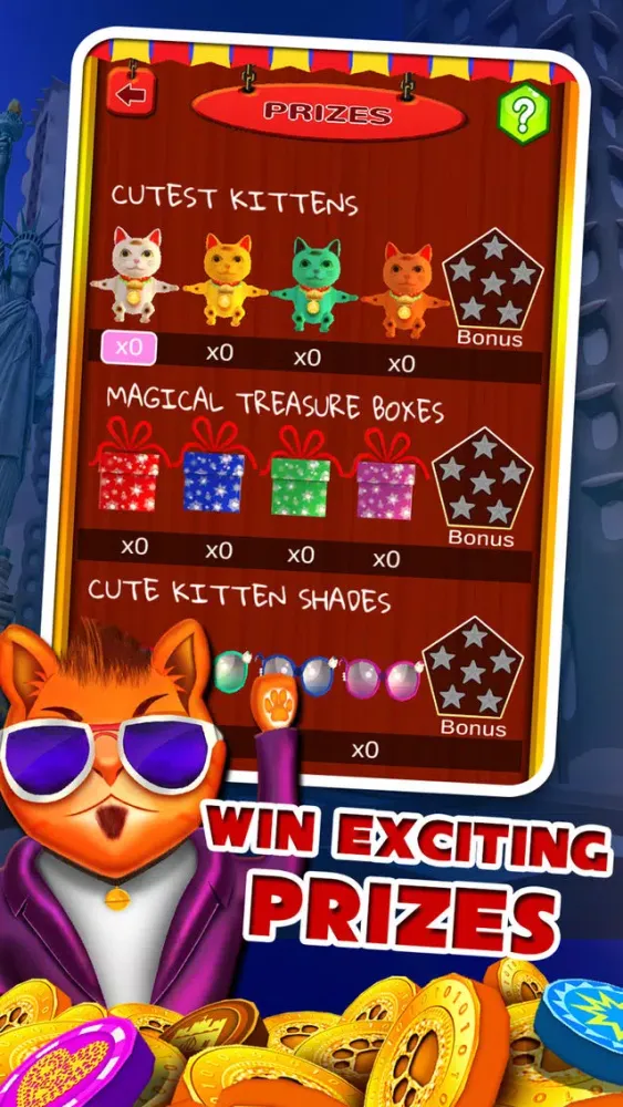 Capturas de tela do > Fortune Cat Magical Kingdom - A Kitty Coin Pusher Jackpot