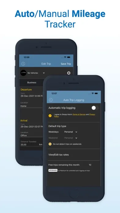 Simply Auto: Mileage Tracker应用截图