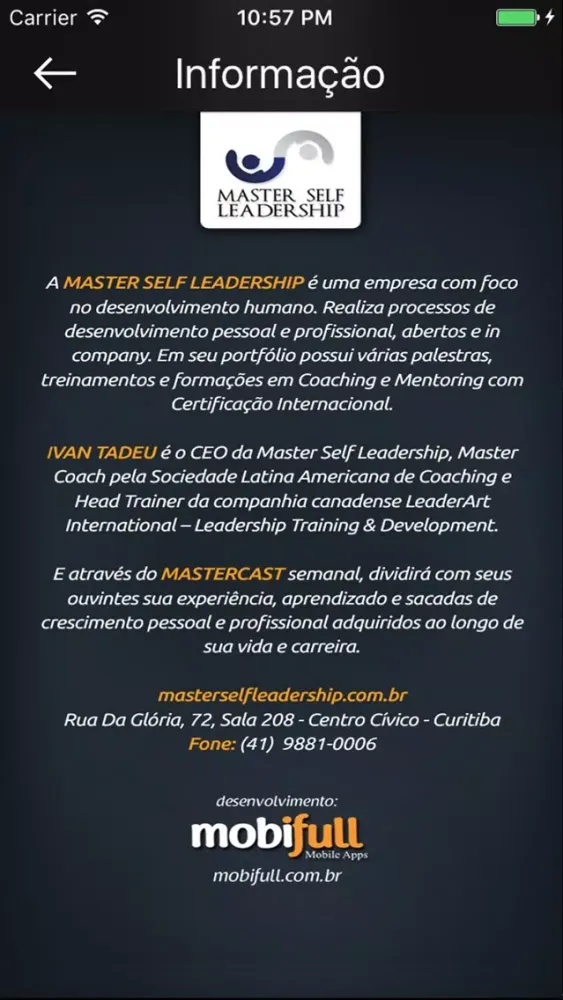 Ảnh chụp màn hình của MasterCast