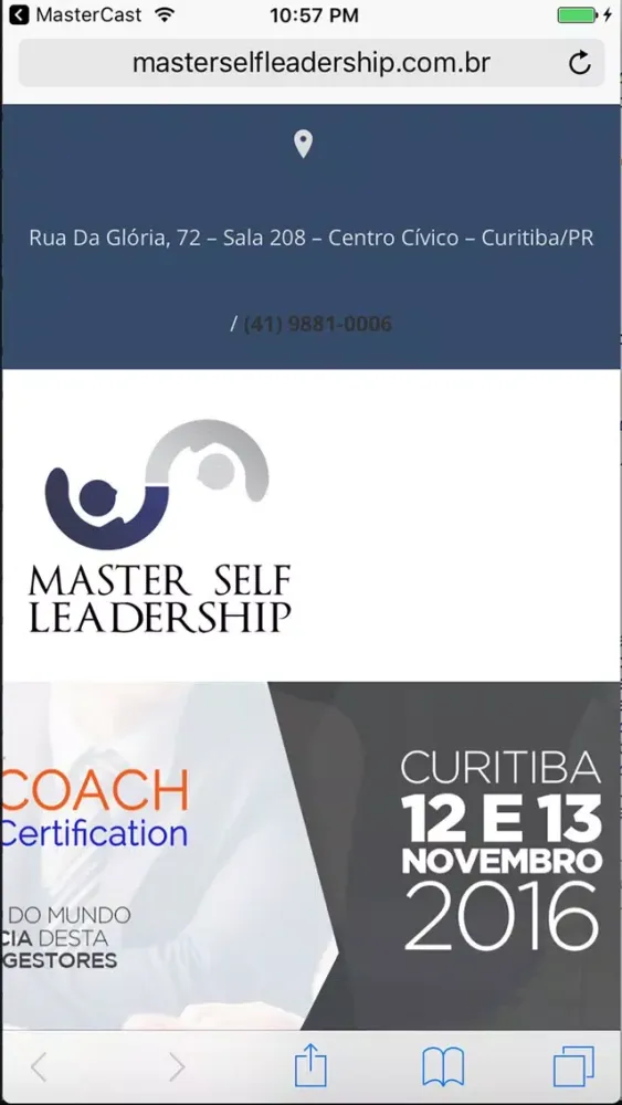 Ảnh chụp màn hình của MasterCast
