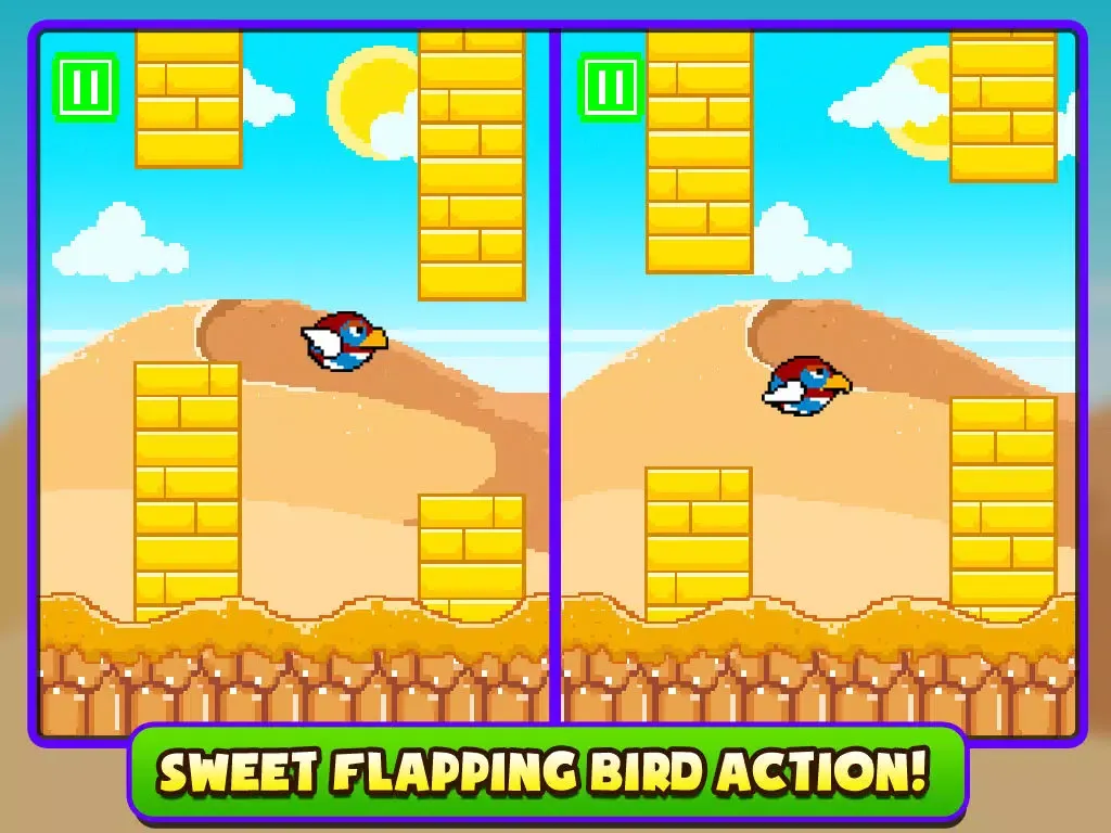 Awesome Flappy The Bird Race Game iPad 应用截图