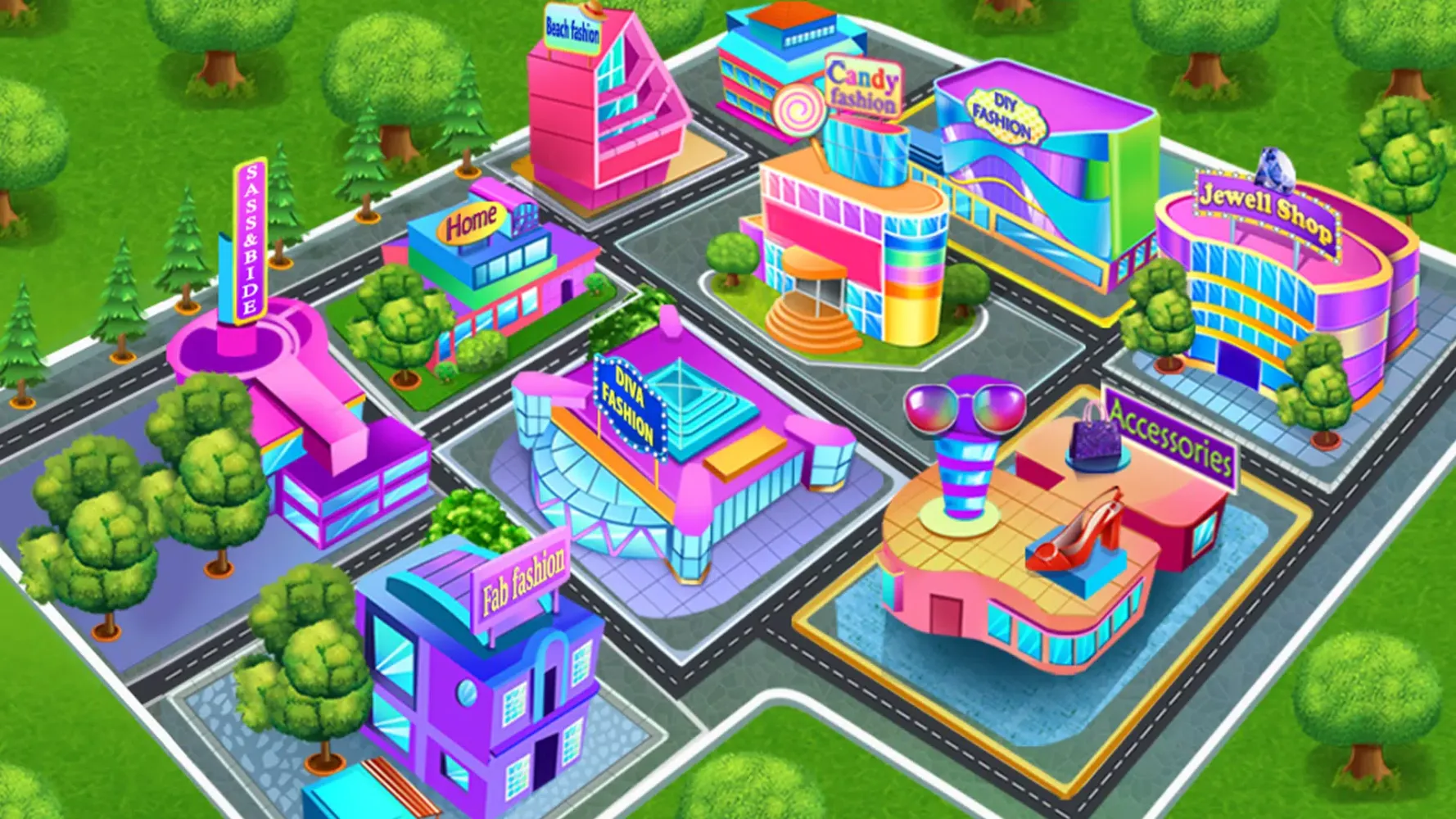Rich Girls Shopping Mall Game应用截图