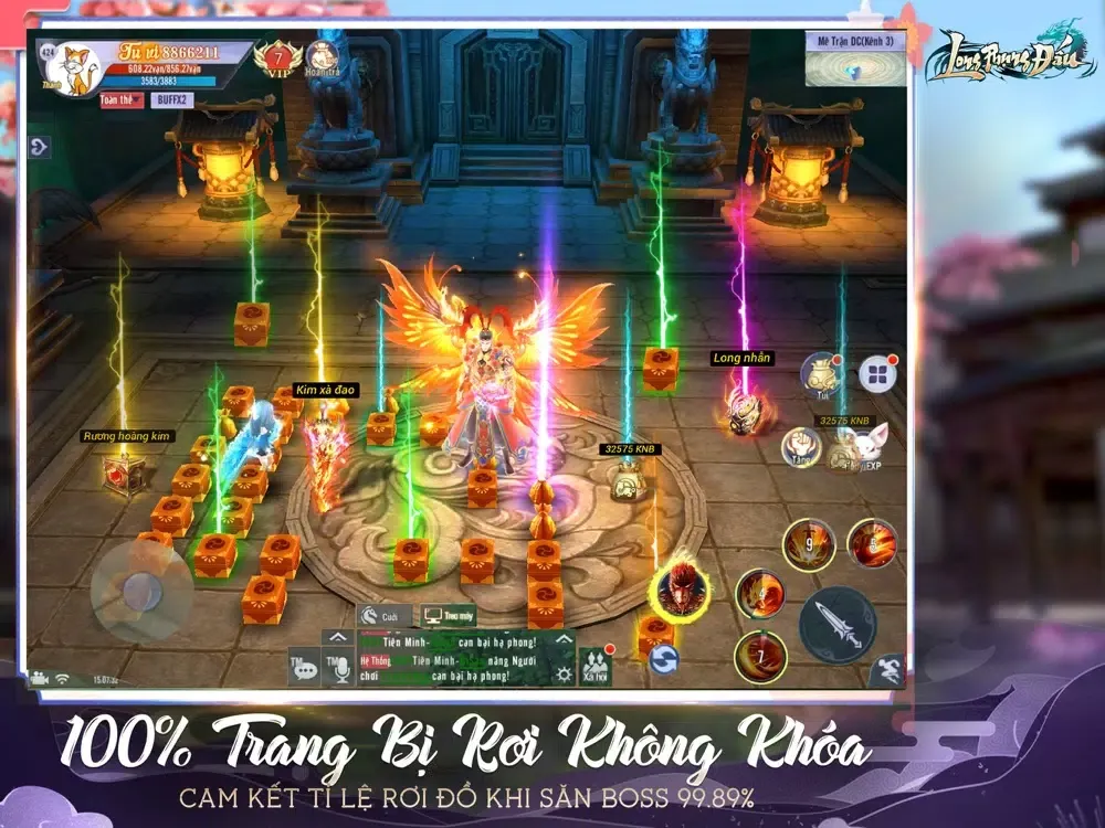 Tangkapan layar Long Phụng Đấu iPad 