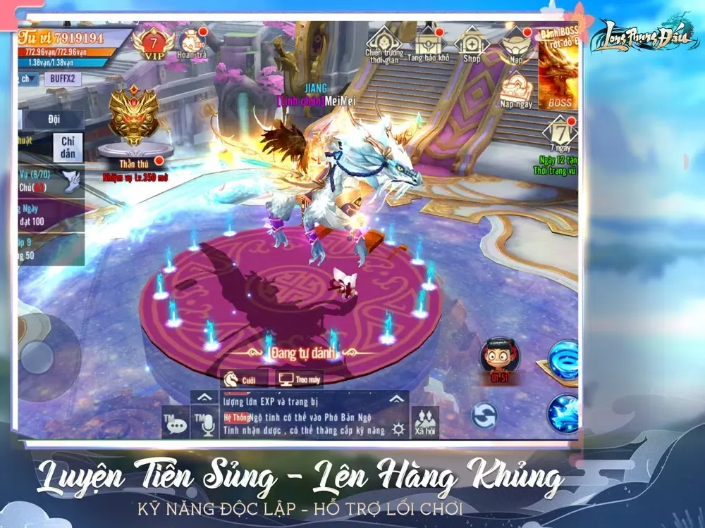 Tangkapan layar Long Phụng Đấu iPad 