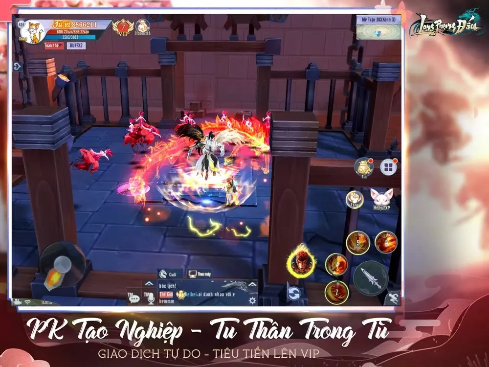 Tangkapan layar Long Phụng Đấu iPad 