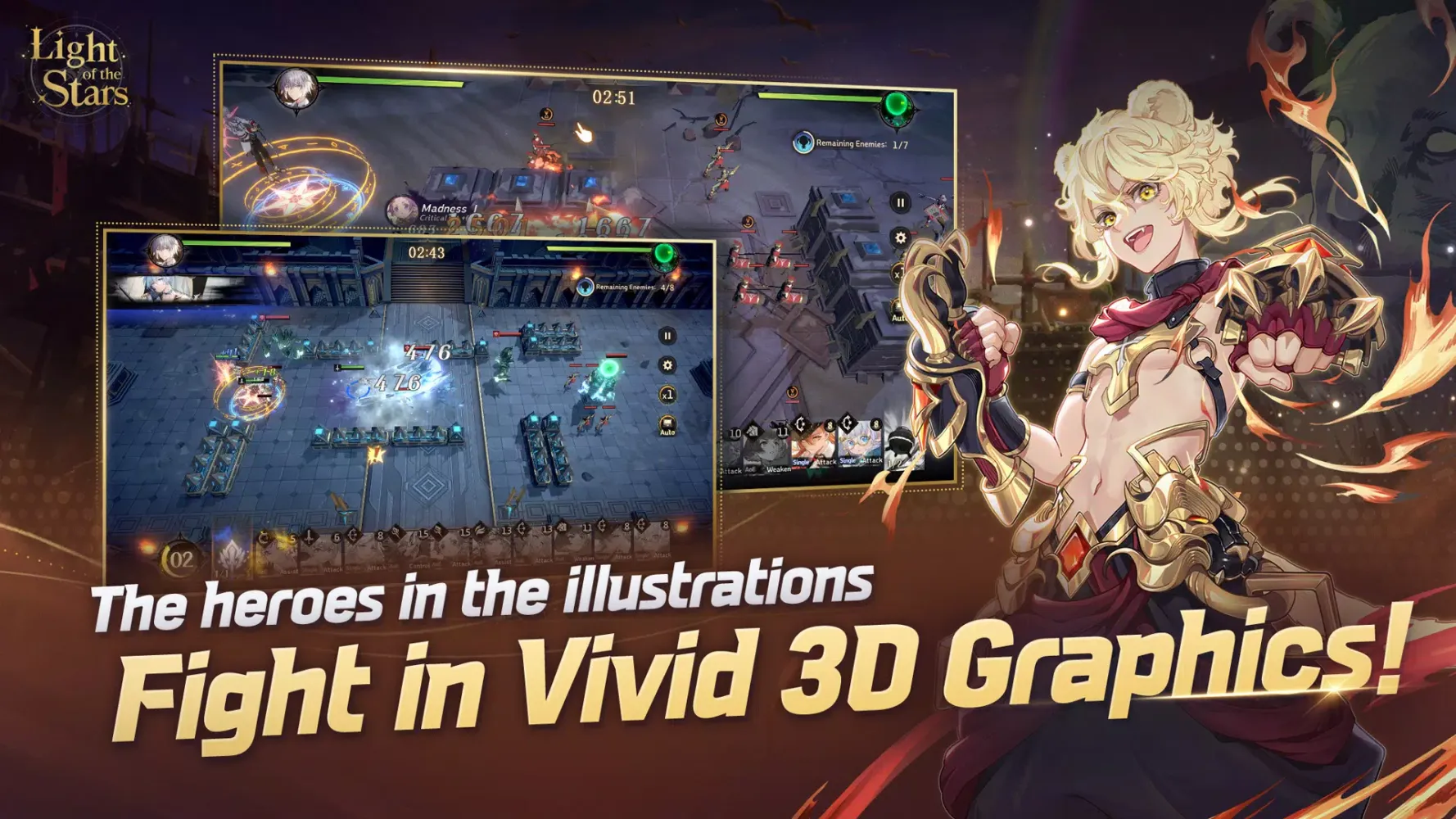 Captures d'écran de Light of the Stars - Gacha RPG