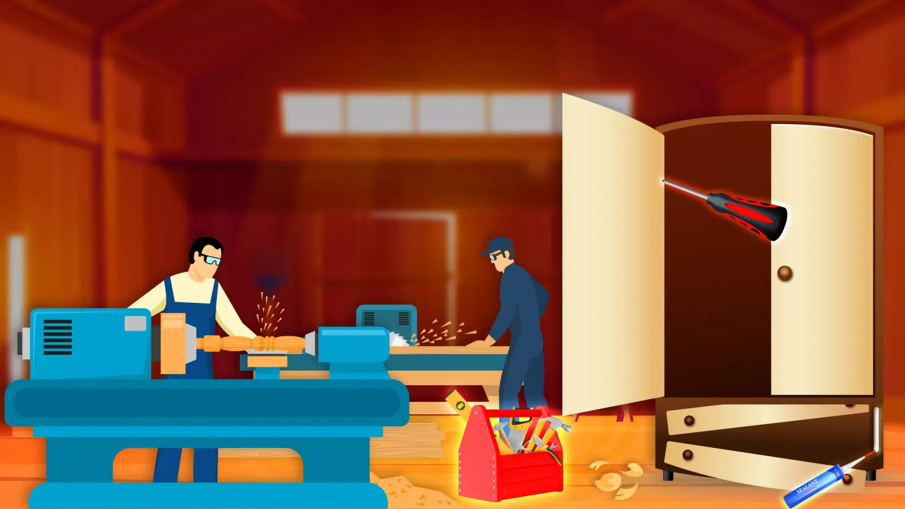 Furniture Maker Factory Game应用截图