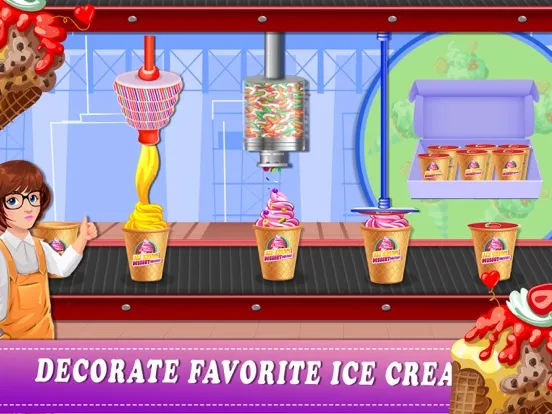 Capturas de tela do Ice Cream Dessert Factory iPad 