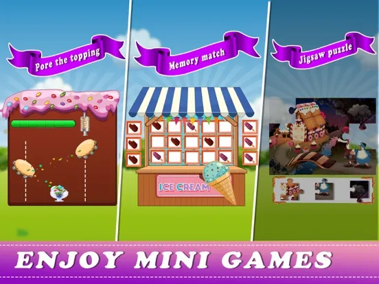 Capturas de tela do Ice Cream Dessert Factory iPad 