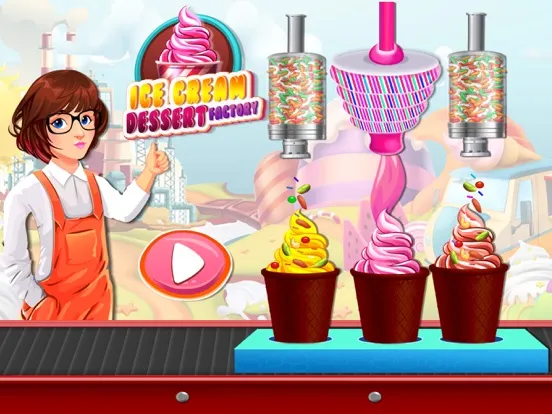 Capturas de tela do Ice Cream Dessert Factory iPad 