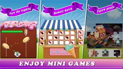 Capturas de tela do Ice Cream Dessert Factory