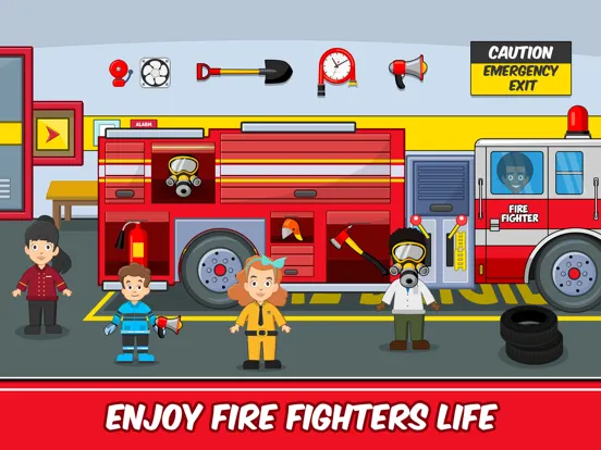 My Fire Station Town Life iPad  Screenshots