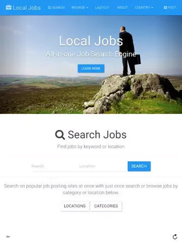 Job Search Engine - All Jobs iPad  Screenshots