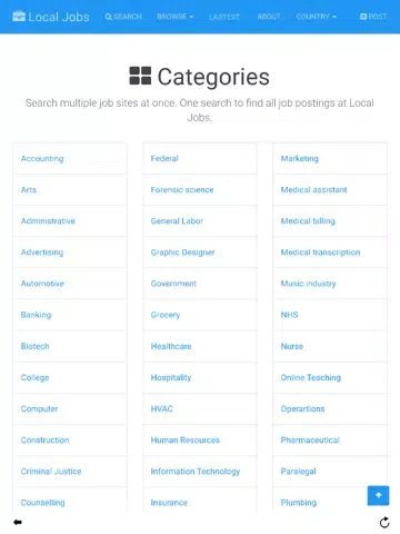 Job Search Engine - All Jobs iPad  Screenshots