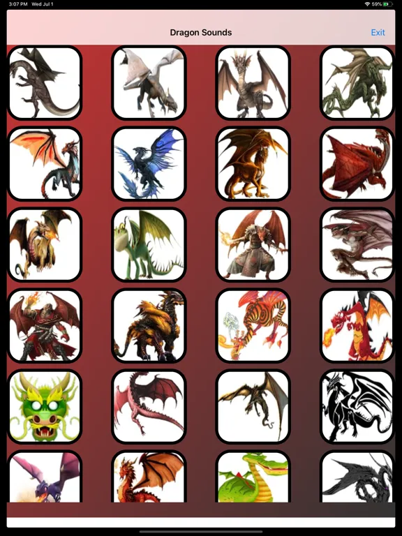 Dragon Sounds iPad  Screenshots