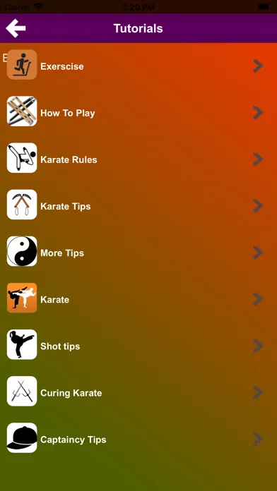 Karate Training Screenshots