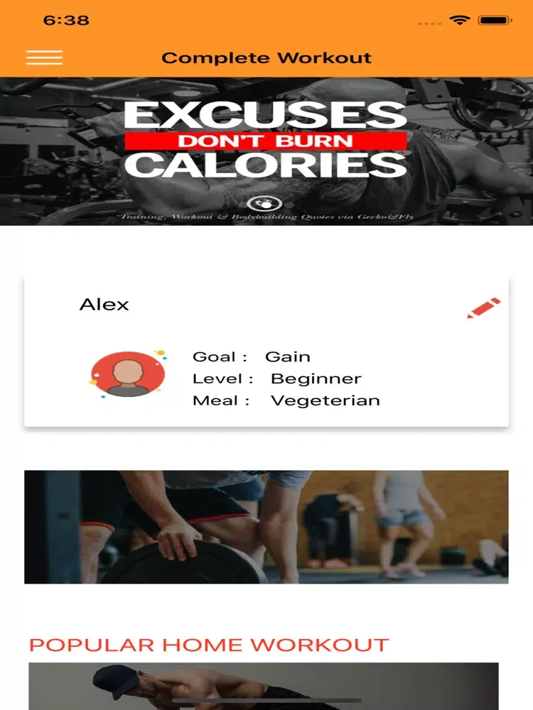 Capturas de pantalla de Home Workout iPad 