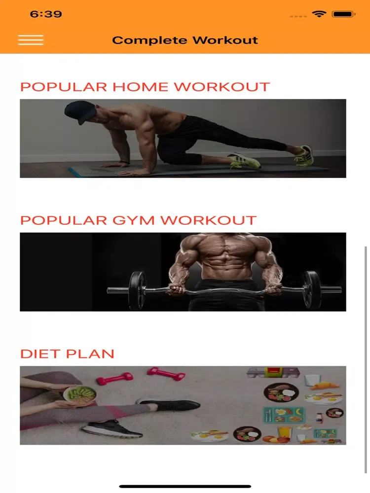 Capturas de pantalla de Home Workout iPad 