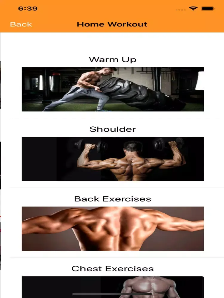 Capturas de pantalla de Home Workout iPad 