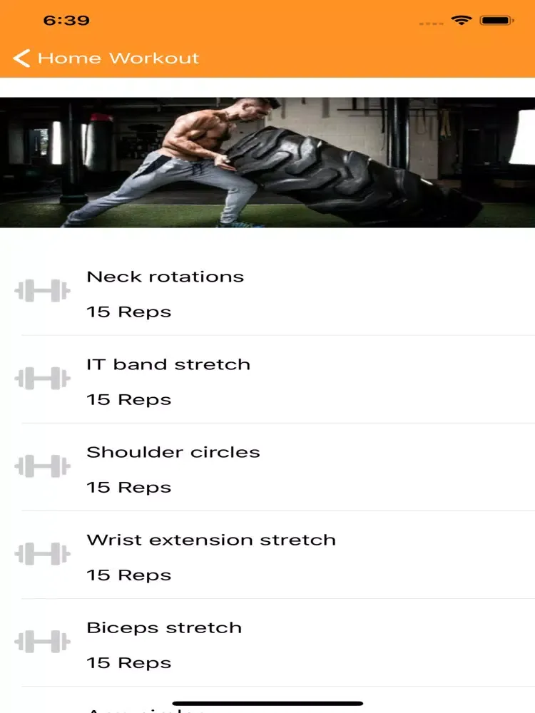 Capturas de pantalla de Home Workout iPad 