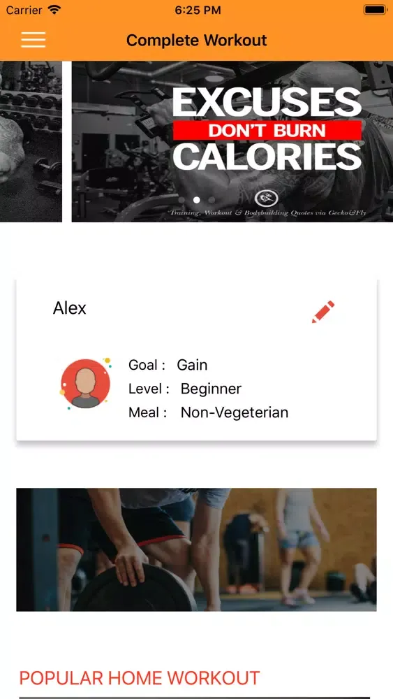 Capturas de pantalla de Home Workout