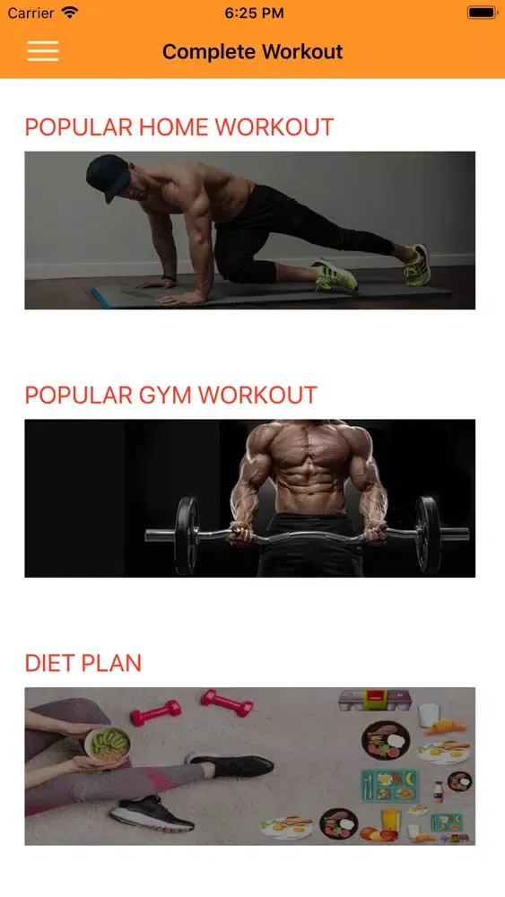 Capturas de pantalla de Home Workout