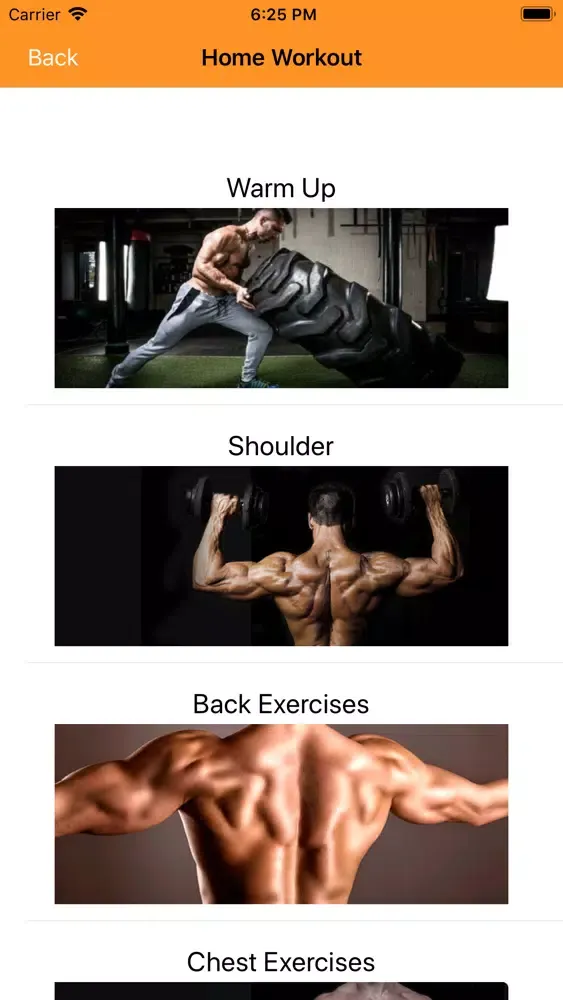 Capturas de pantalla de Home Workout