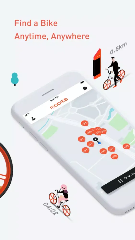 Capturas de tela do Mobike - Smart Bike Sharing