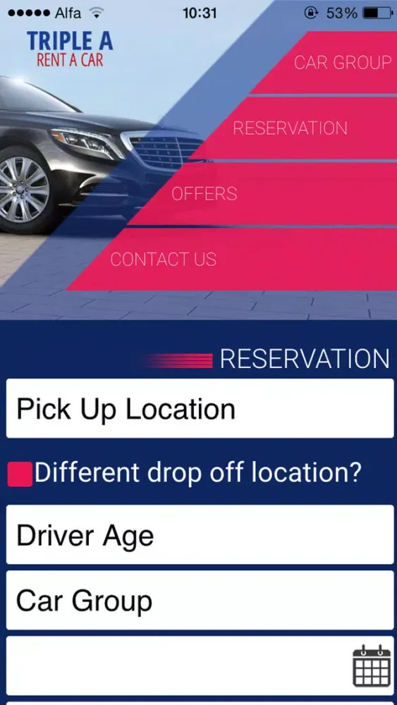 Triple A Rent a Car سکرین شاٹس