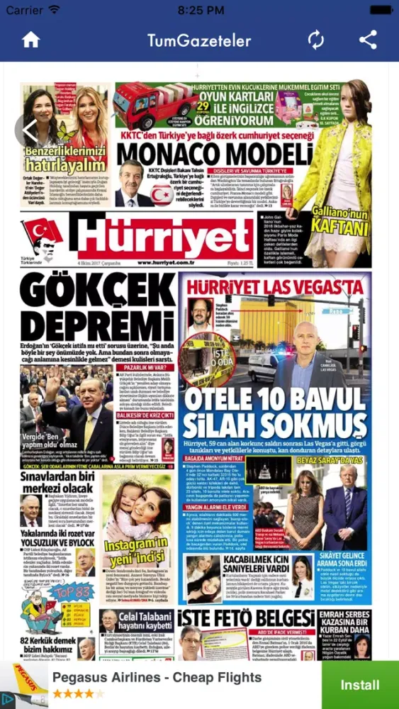 Tüm Gazeteler ve Manşetler應用截圖