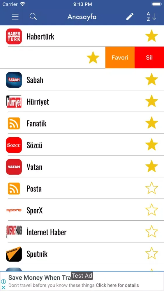 Tüm Gazeteler ve Manşetler應用截圖