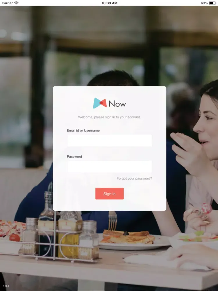 ภาพหน้าจอของ mNow iPad 