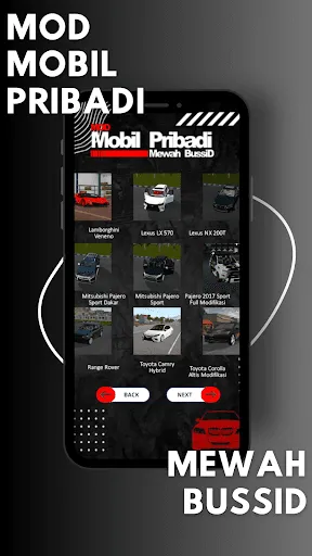 Mod Mobil Pribadi Mewah Bussid سکرین شاٹس