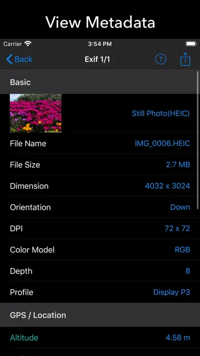 EXIF Tool - Metadata Tool 스크린샷